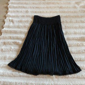 Express Elegant  Beaded and Pleated Formal Skirt  Comfortable and Flowing